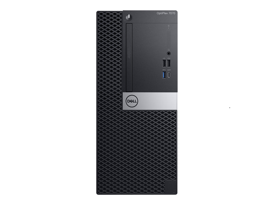 Dell OptiPlex 7070 Tower Intel Core i7-9700 32GB RAM 512GB Solid State Drive Windows 11 Pro - Refurbished