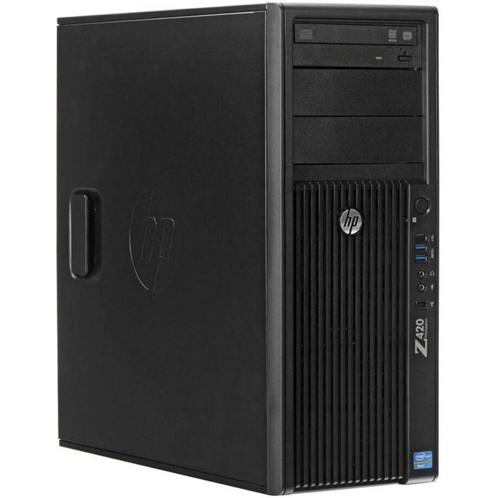 HP Workstation Z420 Tower Desktop Intel Xeon Xeon E5-1603 V 2.8 GHz 16GB 240GB SSD + 1TB HDD Windows 10 Pro Refurbished
