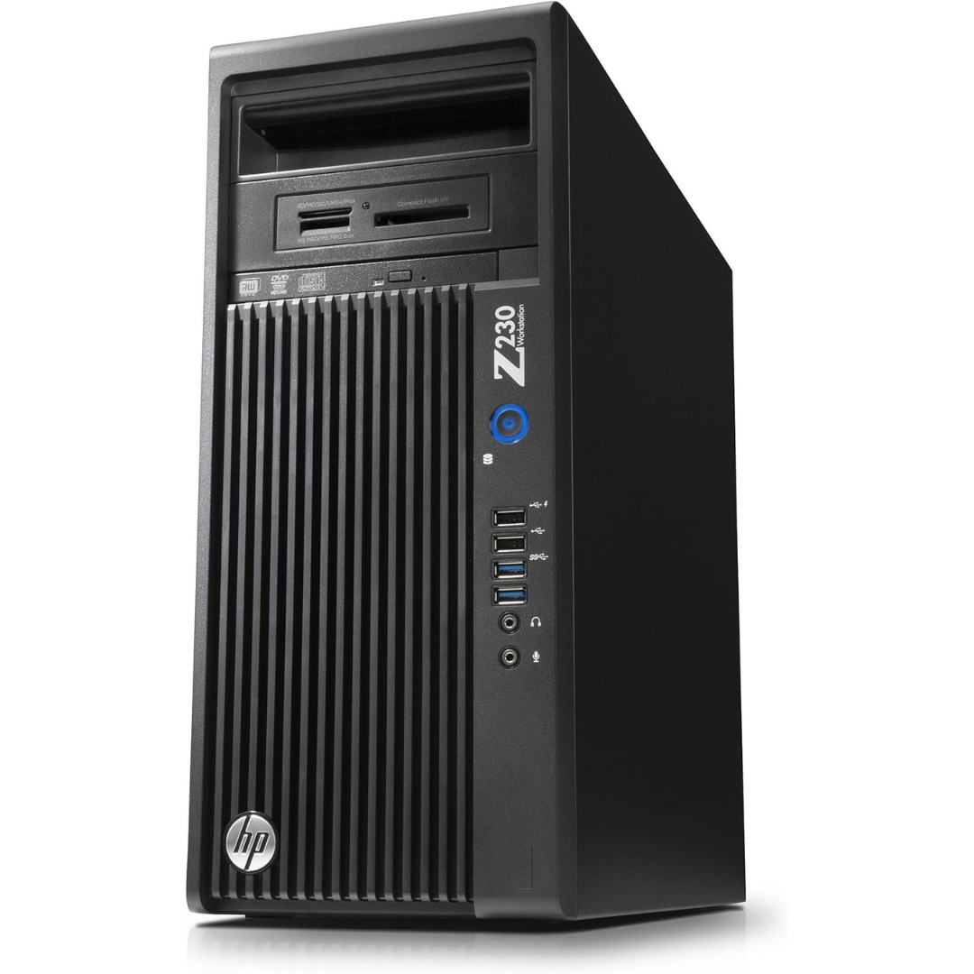 HP Workstation Z230 Tower Desktop i7-4790 3.6 GHz 16GB 240GB SSD +
