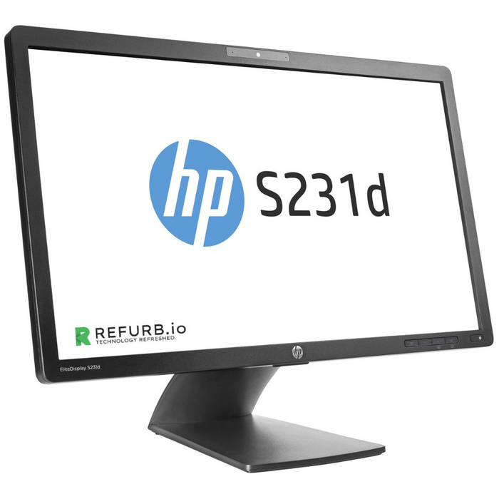 HP S231D 23-inch - LCD Monitor - Webcam- Refurbished, Grade A