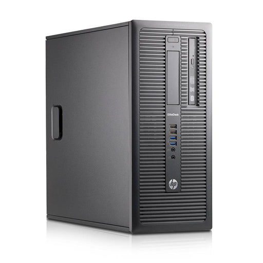 HP EliteDesk 800 G1 Tower Desktop - Intel Core i7-4770 3.4GHz, 8GB RAM, 256GB Solid State Drive, DVD, Windows 10 Pro - Refurbished