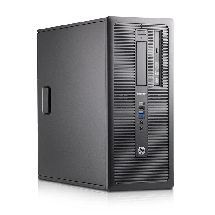 HP EliteDesk 800 G1 Tower Desktop 3.4GHz, 8GB RAM, 240GB Solid State Drive, DVD, Windows 10 Pro - Refurbished