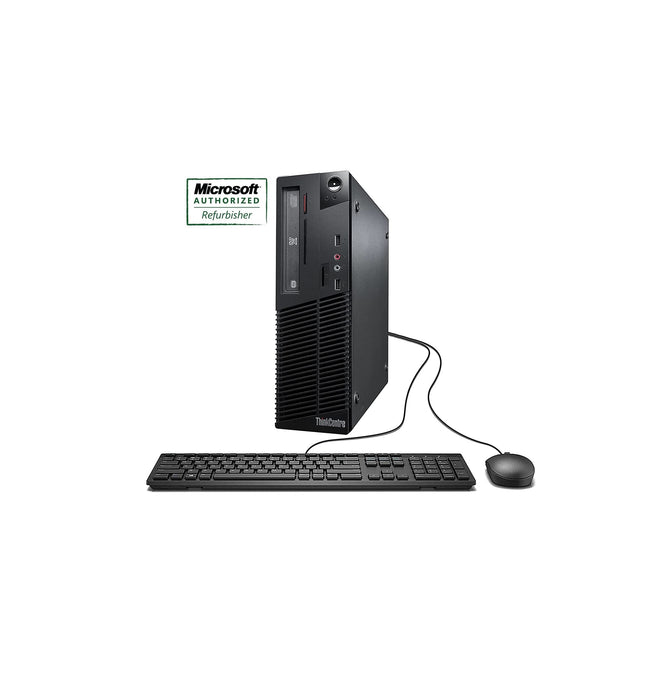 Lenovo ThinkCentre M78 SFF Desktop - AMD A8-6500B 3.5GHz, 8GB RAM, 1TB Hard Disk Drive, DVD, Windows 10 Pro - Refurbished