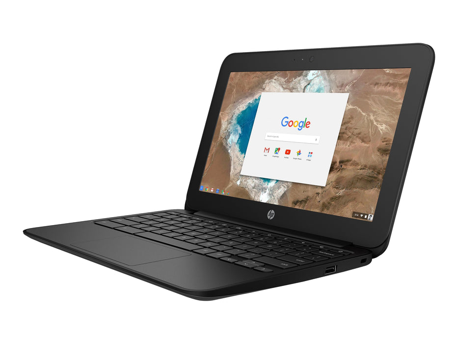 HP G5 11.6" Chromebook 11 Intel Celeron N3060 1.6 GHz, 4GB RAM, 16GB Solid State Drive, Webcam, Chrome OS - Refurbished